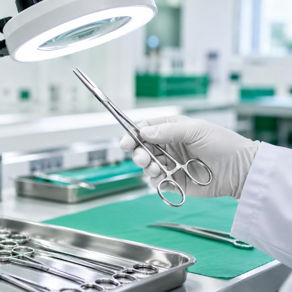 Inspection of a surgical instrument (illustrative)